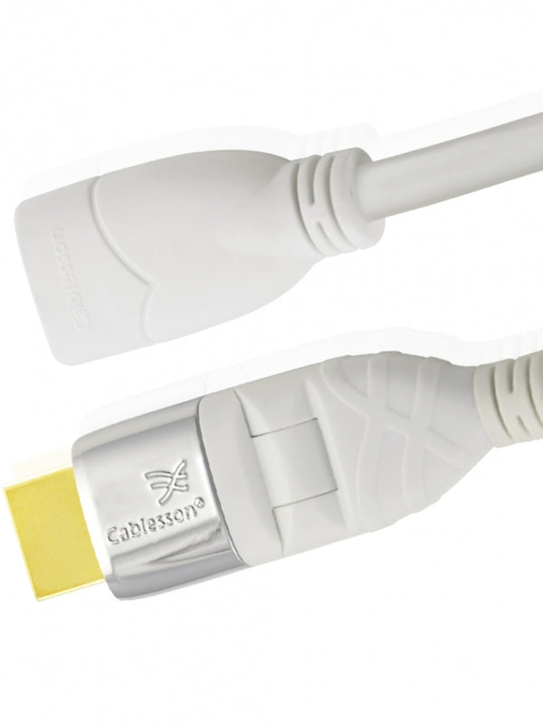 Mackuna Flex Plus 1M (1 Meter) Erweiterungskabel HDMI mit drehbaren Stecker - Audio - Video **24K Gold** mit Ethernet (Neueste Version 2.0 / 1.4a 21Gbps) 1080p, 4k2k, PS4, XBOX ONE, DVD, Blu-ray, SKY HD, UHD, FULL HD LCD, Plasma & LED TV, 3D TV, ARC, Dolby TrueHD AudioÃ¼bertragung