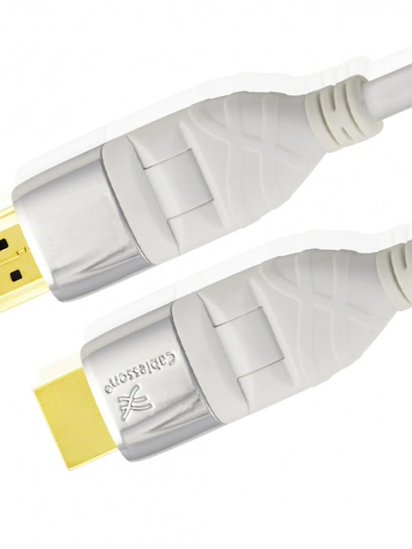 Mackuna Flex **Neueste Version** 5M (5 Meter) HDMI Flexibel Kabel **verfÃ¼gt Ã¼ber Dreh- und Schwenkbare Stecker 24K Gold** mit Ethernet (Neueste Version 2.0 / 1.4a 21 Gbps) 1080p, 4k2k, PS4, XBOX ONE, DVD, Blu-ray, SKY HD, UHD, FULL HD LCD, PLASMA & LED TVs, 3D TV , ARC, Dolby TrueHD Audiowiedergabe