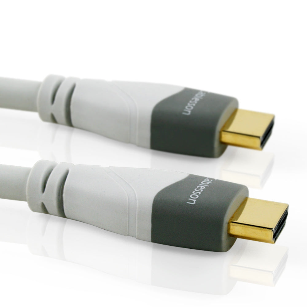 Cablesson Mackuna 12.5m High Speed HDMI Kabel (HDMI Typ A, HDMI 2.1/2.0b/2.0a/2.0/1.4) - 4K, 3D, UHD, ARC, Full HD, Ultra HD, 2160p, HDR - fÃ¼r PS4, Xbox One, Wii, Sky Q, LCD, LED, UHD, 4k Fernsehern - wei